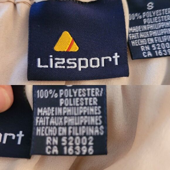 Vintage 80's Liz Sport Maxi Skirt S Beige Tan Crinkle Pleated Full Elastic Waist - Picture 3 of 11